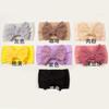 Spring New Baby Solid Color Bow Nylon Headband, Children's Soft and Comfortable Headscarf, Baby Headband