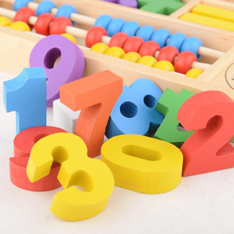 2018 Montessori Wooden Toys Educational Baby Montessori Materials Math Toys Children Digital Learnin