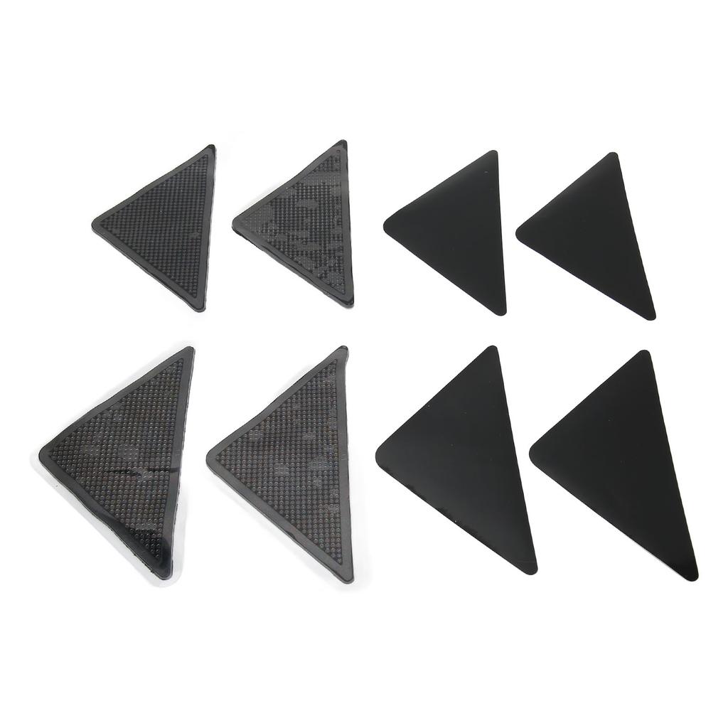 4Pcs Rug Gripper Triangle Shock Absorption Strong Grip Non Slip Carpet Tape for Ceramic Tiles
