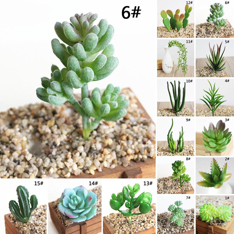 Simulation Artificial Succulent Fake Plants Plastic Flowers Home Floral Decor