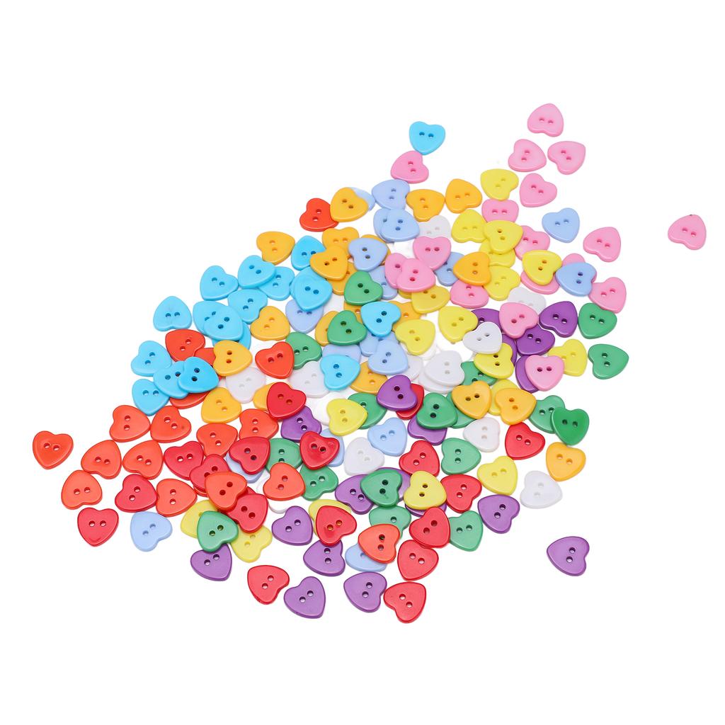 180 Pcs Mixed Color Resin Buttons 15mm Durable Children Sweater Shirt Buckle for Clothing Sewing