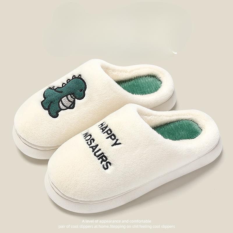 Order Two Size Up 1 Pair Lightweight Women Home Slippers Soft Bottom Durable Cute Pattern Fluffy Home Slippers