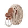 Fashion Universal Woven Thin Belt Elastic Casual Canvas Belt for Women Pants Jeans Knitted Needle Buckle Waistband Belts for Women
