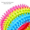 Interactive Pet Supply Toy Dog Toys Training Flying Discs Pet Ring Spiky Circle Bite-Chew Molar Cleaning Tooth Pet Supplies