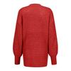 Women's Fashion Half High Neck Loose Solid Long Sleeve Thick Needle Side Split Knitted Sweater