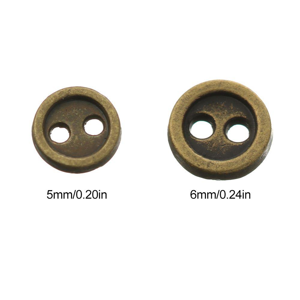 Two Holes Accessories Mini Metal Buttons Clothing Sewing Craft DIY Doll Clothes Dolls Strap Buckles