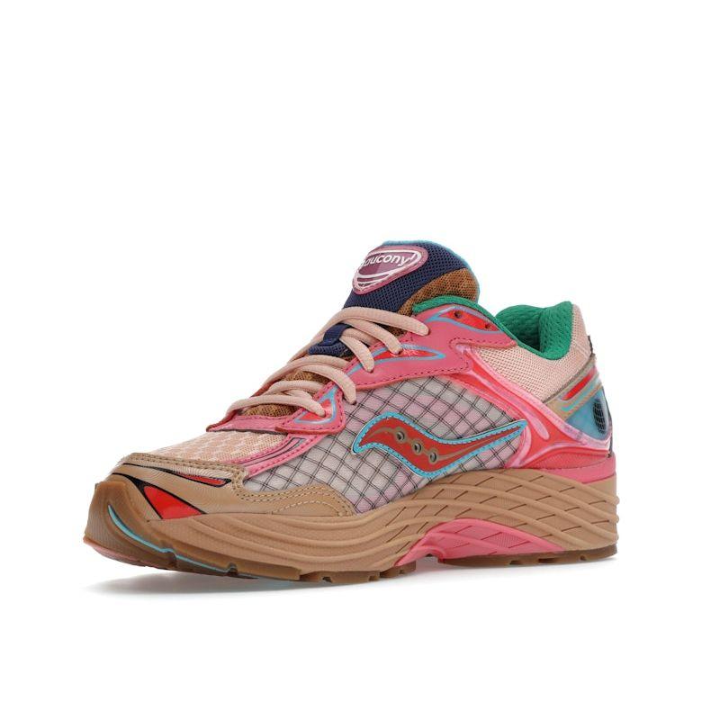 Jae Tips X Saucony ProGrid Omni 9 To Do List - Tan Unisex Sneakers Pink S70864-2