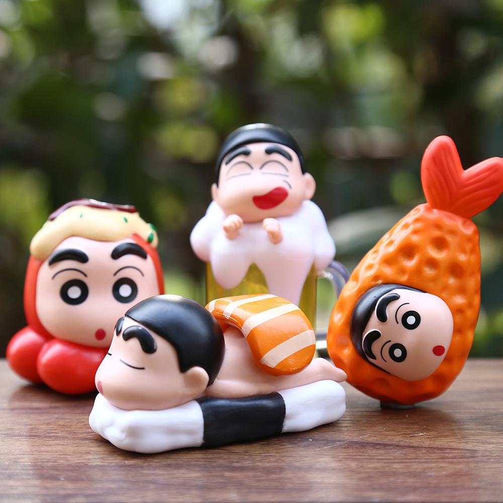 Shin Crayon Chan Food Themed Figurine Toy Desktop Decoration Peripherals Anime