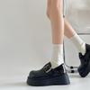 Retro White British Style Platform Small Leather Shoes Women's 2025 New Autumn and Winter Versatile Skirt Mary Jane Single Shoes