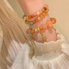 Retro Lady Gourd Pumpkin Beads Beaded Bracelet Pendant Bracelet Female For Women Natural Stone Fine Jewelry New  Handmade