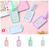Macaron Color Name Luggage Tag PVC Boarding Pass Soft Airplane Suitcase Tag  Holiday Travel