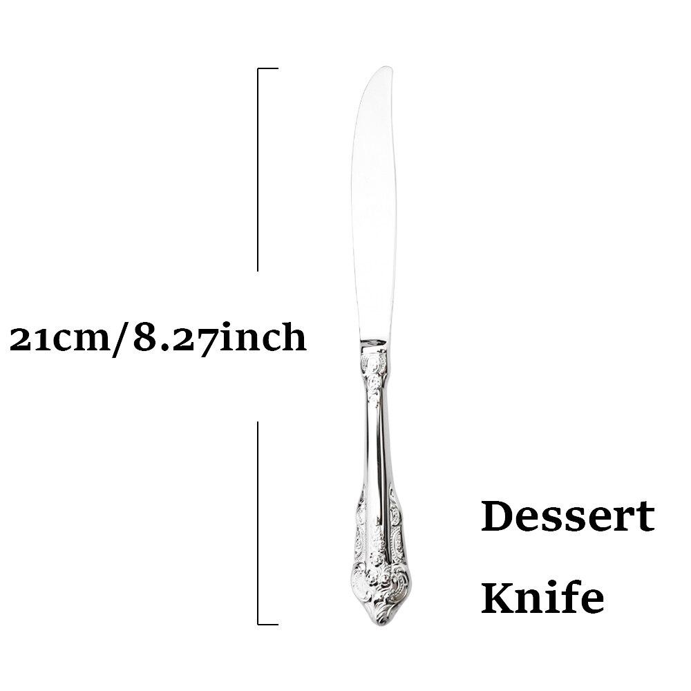 Gold Dinnerware Vintage Tableware 18/10 Silverware Stainless Steel Flatware Dinner Knife Fork Spoon Wedding Xmas Western Cutlery