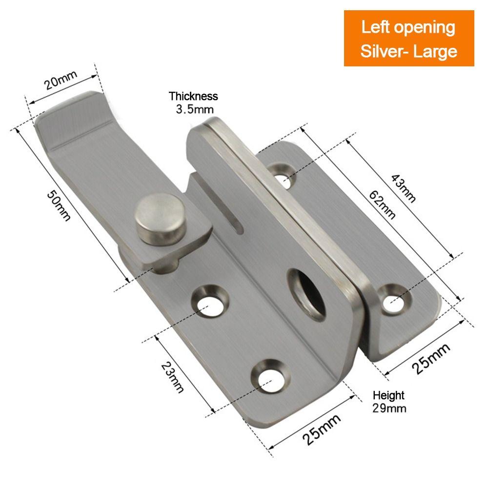 Anti-theft Sliding Door Lock Bolts Padlock Clasp Gate Safety Lock Useful Door Latch Home Hardware