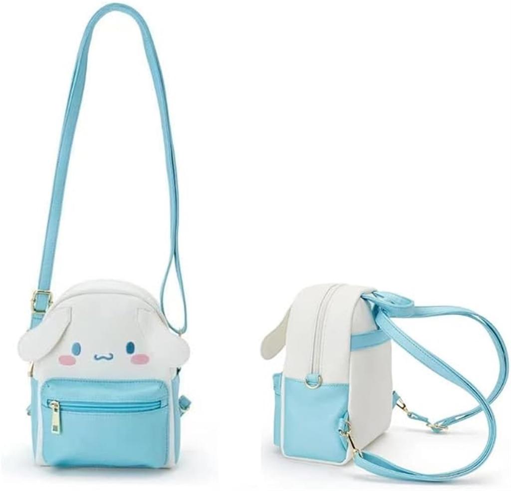 Backpack [Hello Kitty, Cinnamoroll, Pompompurin, My Melody, Kuromi] Shoulder Bag, Water-Repellent PU Leather, Compact, Cute, Stylish, Popular for