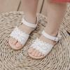 [BABYZZAM] Girls' Ribbonholic Sandals White, C119, 7000008817, Popular Korean Shoes