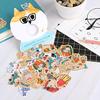 30Pcs Adorable Attractive Stickers Creative Cats Elements Paper Suitcase Stickers for Hand Account