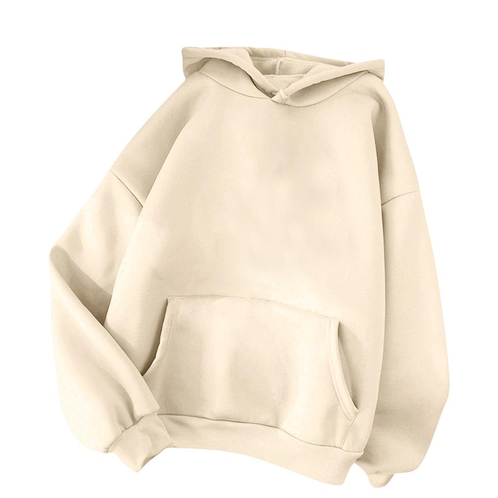 Women's Fashion Sports Pullover Hoodie Loose Padded Thickened Warm Casual Sweatshirt