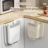 Wall-Mounted Foldable Kitchen Trash Bin with Cabinet Hook