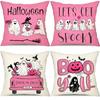 Halloween Decorative Pillowcase Ghost Pumpkin Truck Pattern Pillowcase Living Room Sofa Cushion Cover Room Decoration