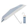 Ogawa Складной УФ Идеальный Подарок для или любой LINEDROPS 57409 Женский Зонт, 99,9% Защита, Белый, Сине-Серый, Водоотталкивающий, Стильный, Простой,