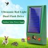 Solar Animal Repeller Outdoor Ultrasonic Device For Dogs Cats Deer Birds Snakes Mice Pest Control Safe Eco-friendly Repellent For Yard Garden Farm