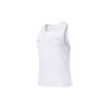 Logo Breathable Comfortable Knitted Round Neck Vest Women Tops Pearl-White SC1249016A-WT02