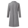 Mens Single Breasted Trench Coat Winter Wool Blend Oversized Warm Lapel Work Business Jacket Outerwear