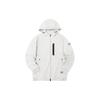 Anta Solid Color Logo Print Breathable Zip-Up Hooded Jacket Men Jackets Gray 152230715-1
