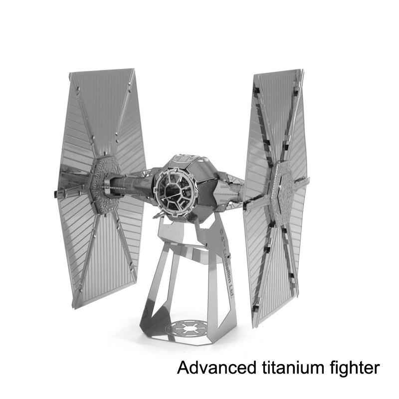 Star Wars 3D Metal Puzzle Series: Millennium Falcon, R2-D2, TIE Fighter Assembly Model - Perfect Birthday Gift