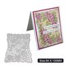 Irregular Rectangular Frame Flower Metal Silvery Stencil Embossing Cutting Dies For Diy Scrapbooking Paper Album Cards Making