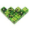 Premium Quality Square Corner Dot D6 Dice Set for Table Board Gaming - 12mm Mixed Color, Pack of 10