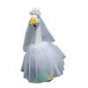 Yousheng White Wedding Porch Goose Clothes Easy To Wear Festival Goose Attire Garden Decor Porch Goose Outfit