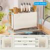 Kitchen Knife Rack Storage Rack Household Multifunctional Countertop Chopsticks Cage Chopping Board Rack Cutting Board Knife Storage Rack
