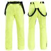 Couple's Solid Color Warm Thick Waterproof Pocket Strap Ski Pants For Men And Women