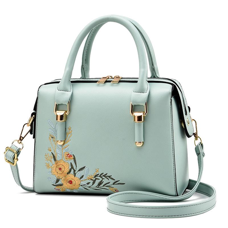 2023 Embroider Flower Crossbody Bags Women's Shoulder Small Square Bag Mother Female Handbag