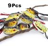 Frog Fishing Lure, Hollow Body Frog Topwater Soft Baits Lures for Bass Pike Snakehead Dogfish Musky