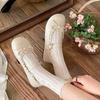 Fashion Round Toe Mary Jane Japanese Style Lolita Gothic with Bow Ladies Footwear Moccasins On Sale Low Price Young  Women's Flat Shoes