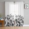Football Soccer Game Sport Sheer Curtains for Living Room Decoration Window Curtains for Kitchen Tulle Voile Organza Curtains