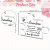 Personalized Grandma Plaque - Engraved Birthday & Christmas Keepsake