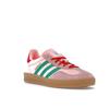 Adidas Gazelle Indoor Glow Pink Court Green Women Sneakers Gum JI2713