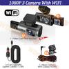 New Car Dvr 1080P Dash Cam for Car WIFI APP Control Recorder Video 2/3 Channel Front and Rear View Car Camera for Car Assecories