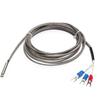 PT100 Thermocouple Temperature Probe 1M High Temperature Resistant Metal Shielded Wire Simple Bare Bold Probe