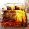 Maple Woods 3D Duvet Cover Set UK Single Double Queen US Twin Full King Size Bed Linen Set