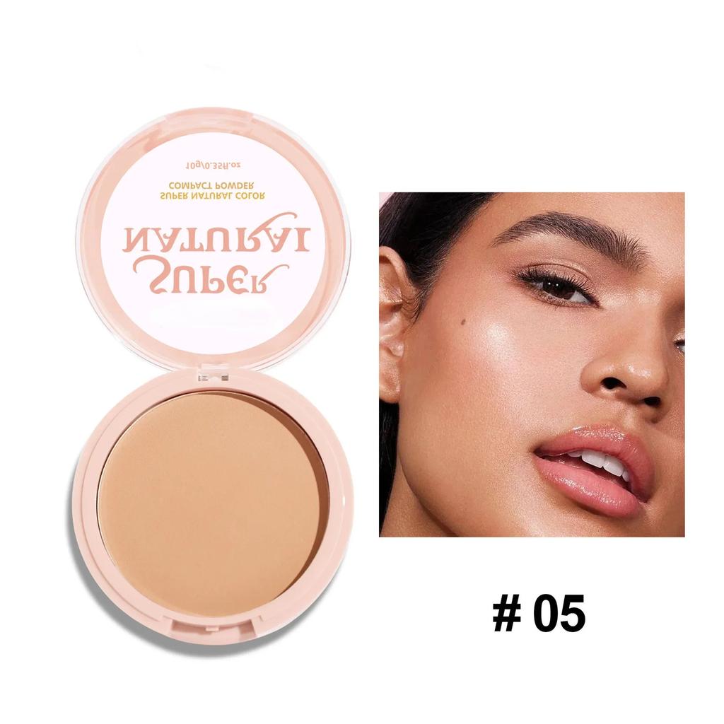 8 Colors Face Setting Powder Compact Oil-Control Concealer Pressed Powder Matte Smooth Finish Full Coverage Foundation Cosmetics