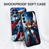 Black Tpu Case For Samsung Galaxy S22 S20 S21 FE PLUS ultra+S10 E Lite Back Cover UFO Robot Grendizer