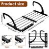 Foldable Hanging Clothes Drying Rack Extendable Balcony Stainless Steel Radiator Clothes Dryer Rack for Hanging Clothes Shoe