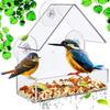 Bird Feeder Strong Suction Cup Design Acrylic Bird Food Feeder