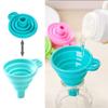 Folding Silicone Funnel for Filling Bottles Kitchen Silicone Funnel Food Grade TPR Collapsible Funnel Kitchen Gadgets Oil Filler