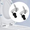 2 Pack Quick Release Toilet Seat Fixings, Hinges Replacement, Universal Top Fixing