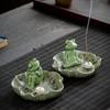 Ceramic Incense Holder Frog Incense Burner Indoor Incense Burner Aromatherapy Ornament